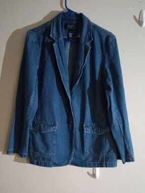 Crazy Horse by Liz Claiborne Denim Jacket - Medium Blue Wash